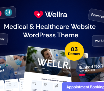 Wellra – WordPress-Vorlage für Gesundheitswesen und Arzttermine