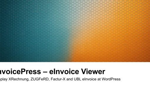 billPress – EN16931 E-Invoice Viewer
