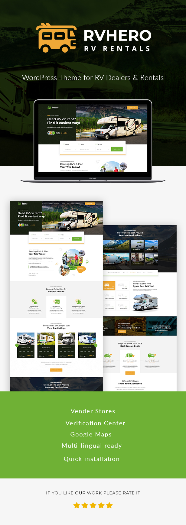 Rvhero – Wohnmobil- und Wohnmobilvermietung WordPress-Theme – 1