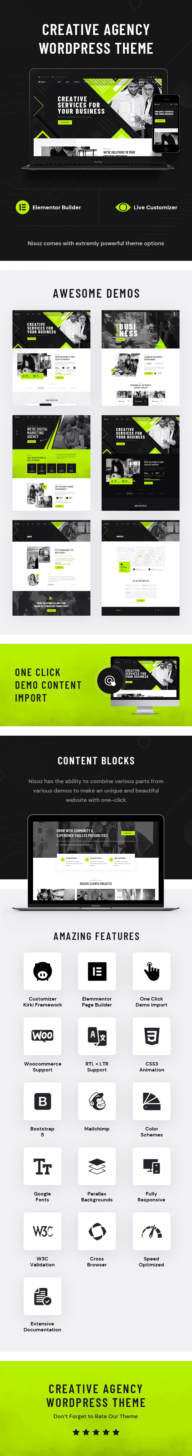 Nisoz – WordPress-Theme für Kreativagentur – 1