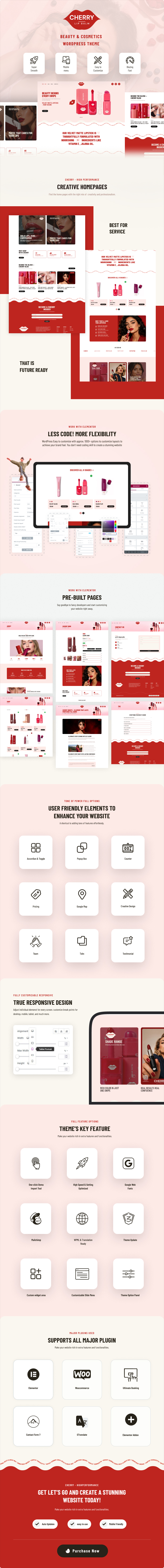 Cherry – WordPress-Theme für Schönheit und Kosmetik – 1