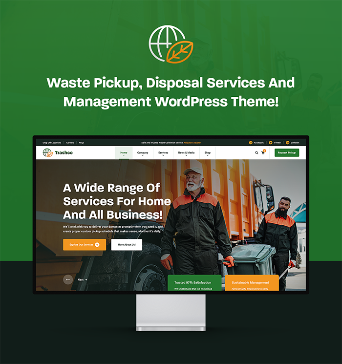 Trashco – WordPress-Theme für Abfallmanagement- und Entsorgungsdienste – 4