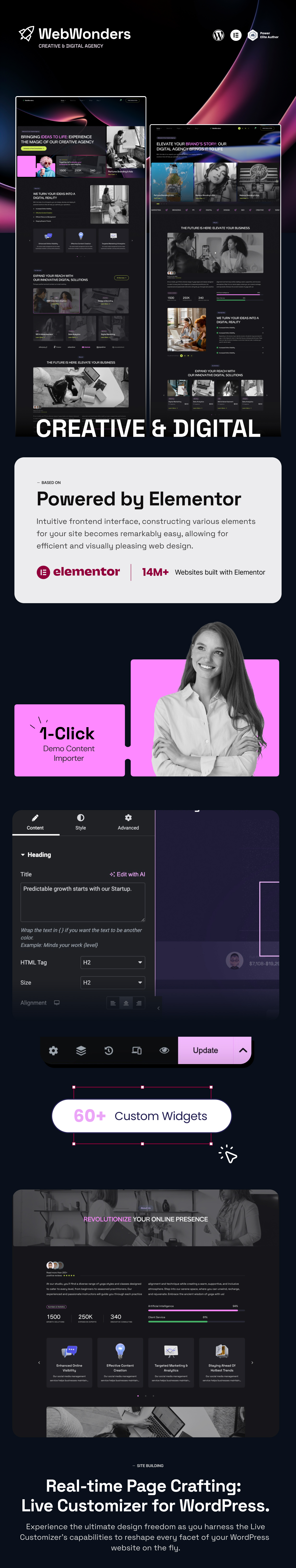 WebWonders – WordPress-Theme für Kreativ- und Digitalagenturen – 1