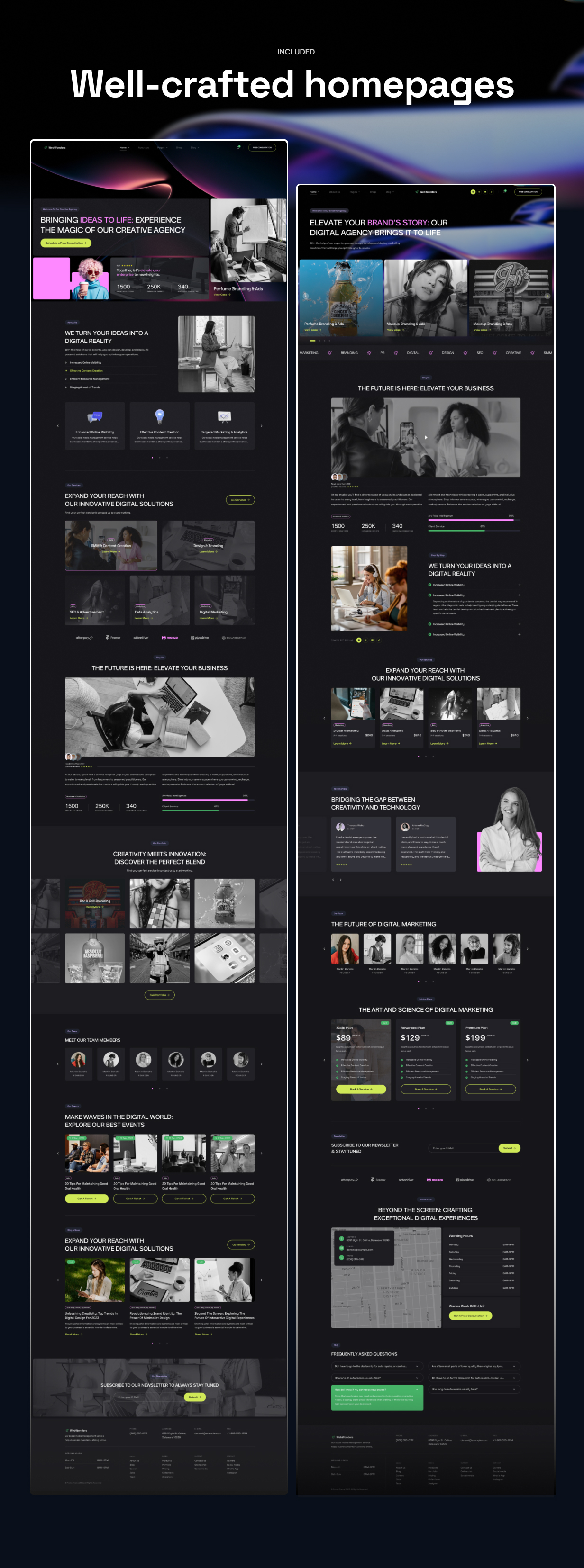WebWonders – WordPress-Theme für Kreativ- und Digitalagenturen – 2