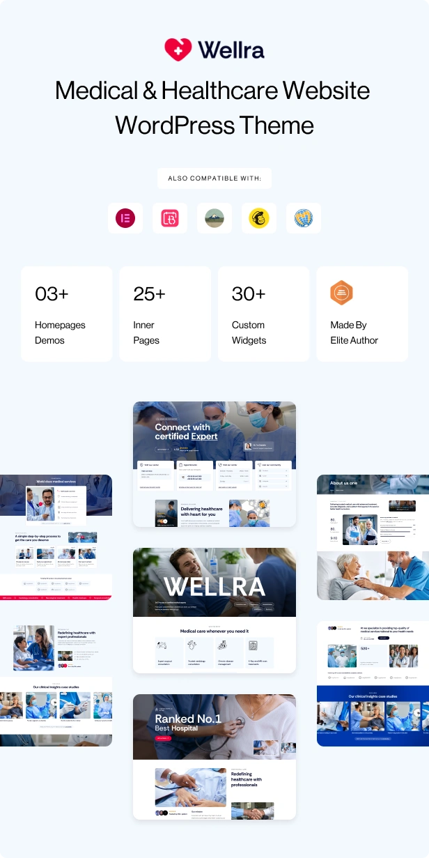 Wellra Healthcare & Doctor's Appointment WordPress Theme